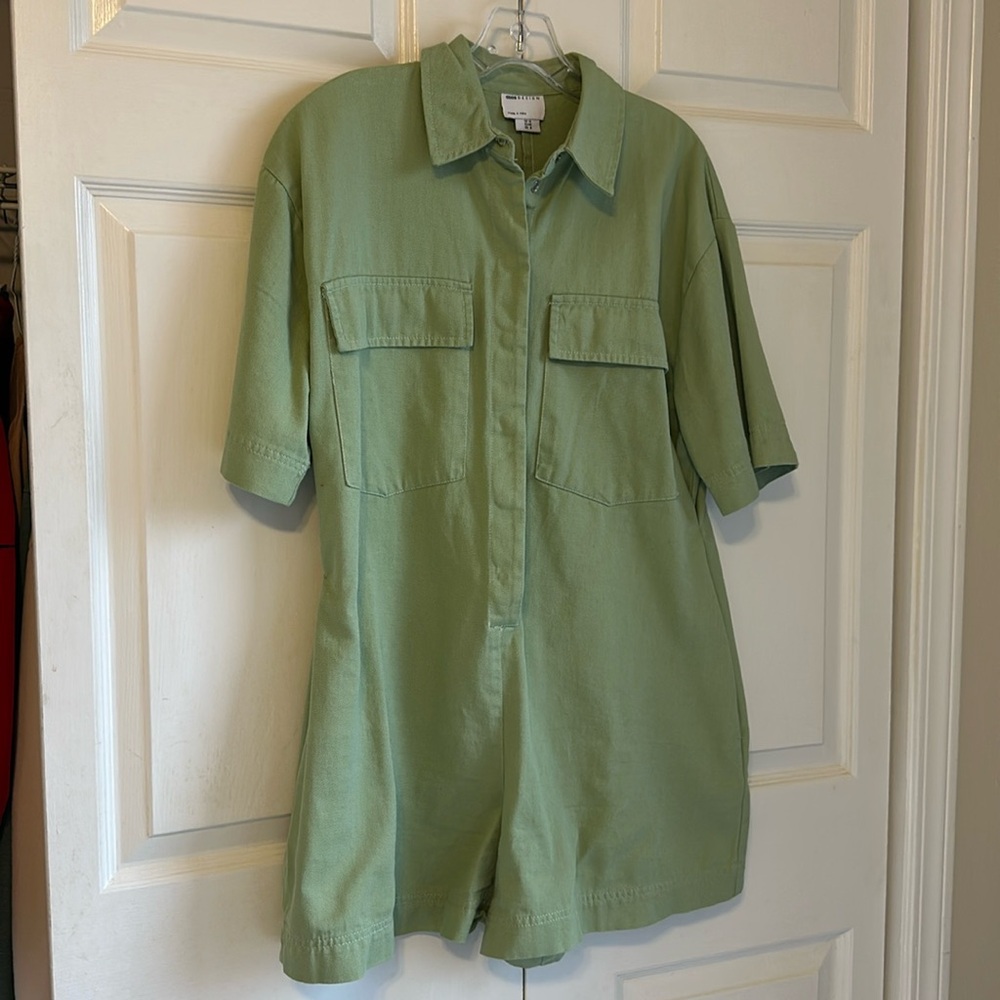 Asos Denim Green Romper